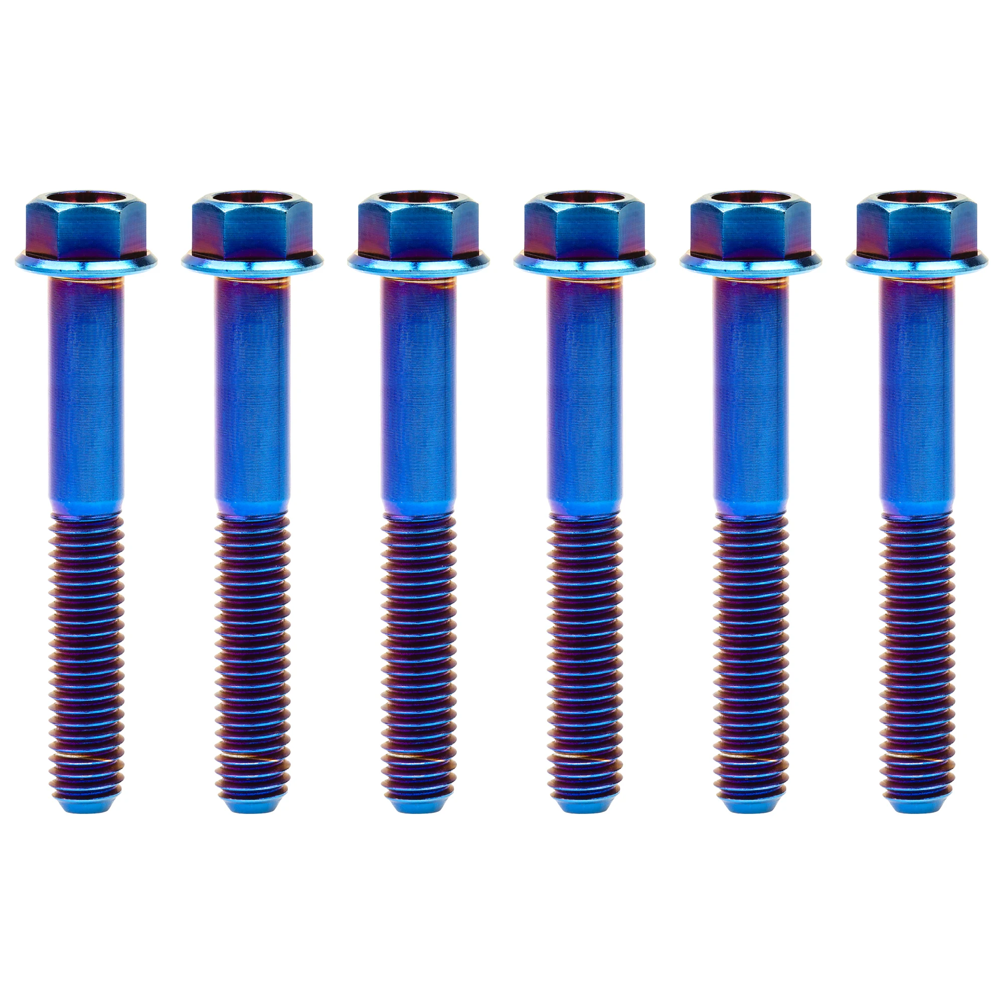 Wanyifa Titanium Screws Flange Head Hexagon Bolts M6x30/35/40/45mm For Bicycle Modification Part Fasteners 6Pcs - Image 26