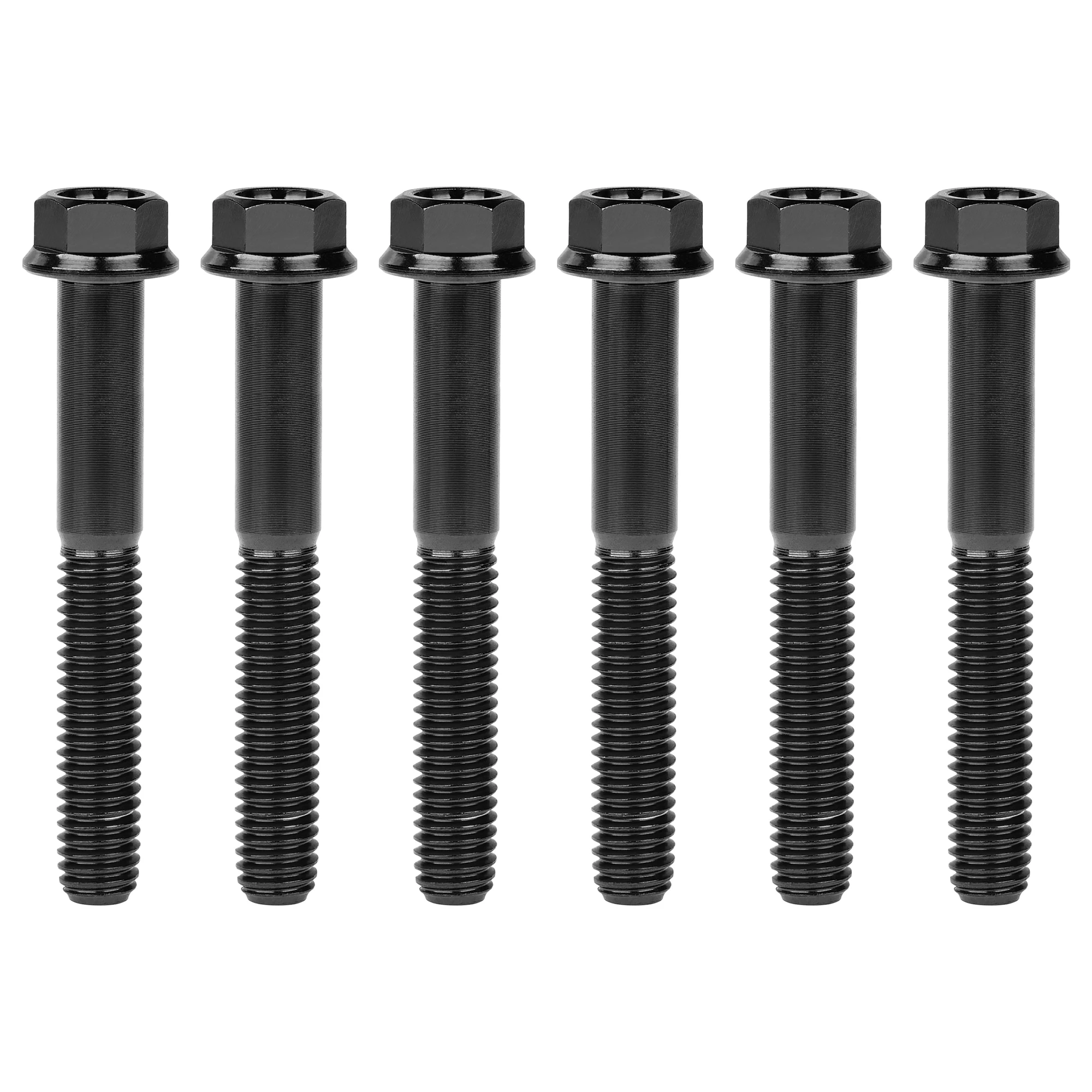 Wanyifa Titanium Screws Flange Head Hexagon Bolts M6x30/35/40/45mm For Bicycle Modification Part Fasteners 6Pcs - Image 24