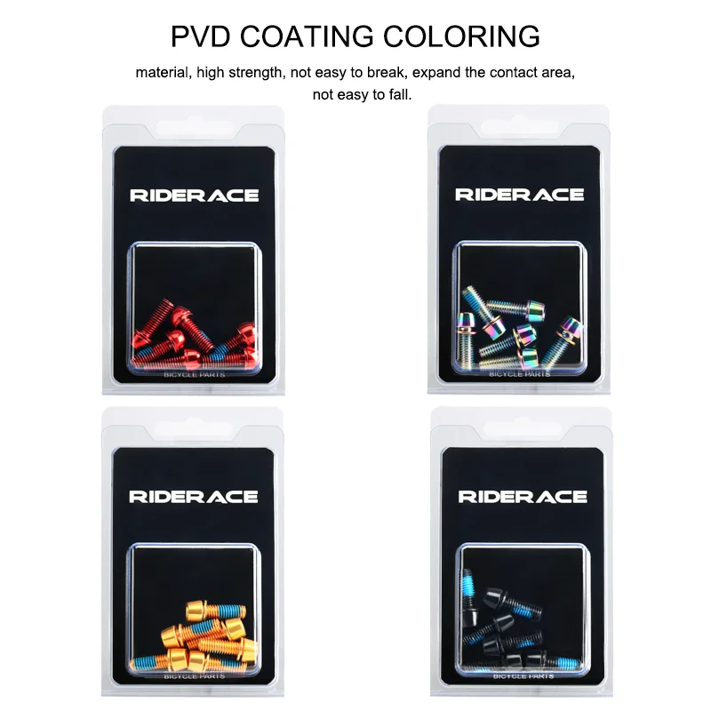 6 Pcs Bicycle Disc Brake Caliper Bolt Clamp Fixed Screws M6*18MM Titanium-plated Colorful Stainless Steel For MTB Mountain Bike - Image 5