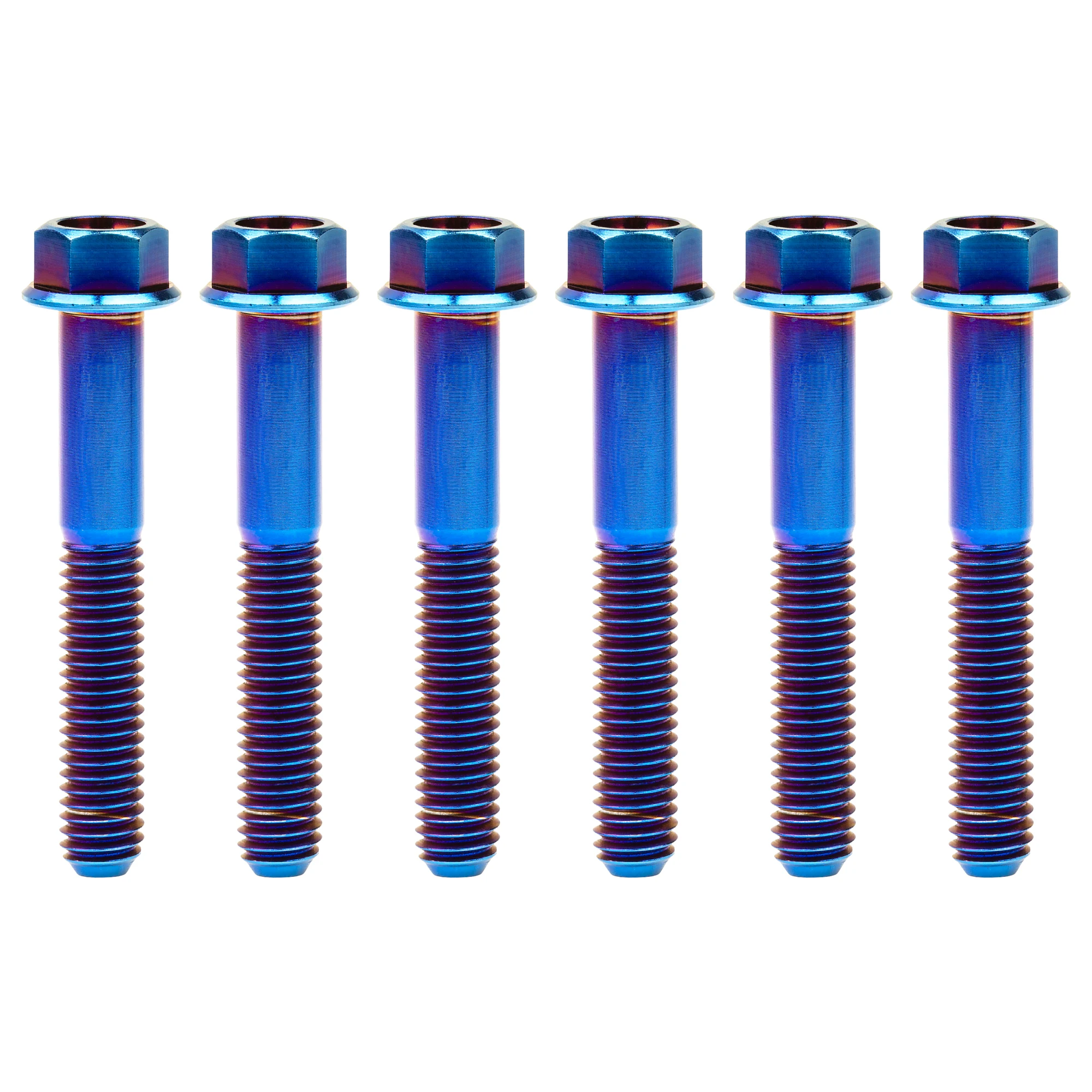 Wanyifa Titanium Screws Flange Head Hexagon Bolts M6x30/35/40/45mm For Bicycle Modification Part Fasteners 6Pcs - Image 22