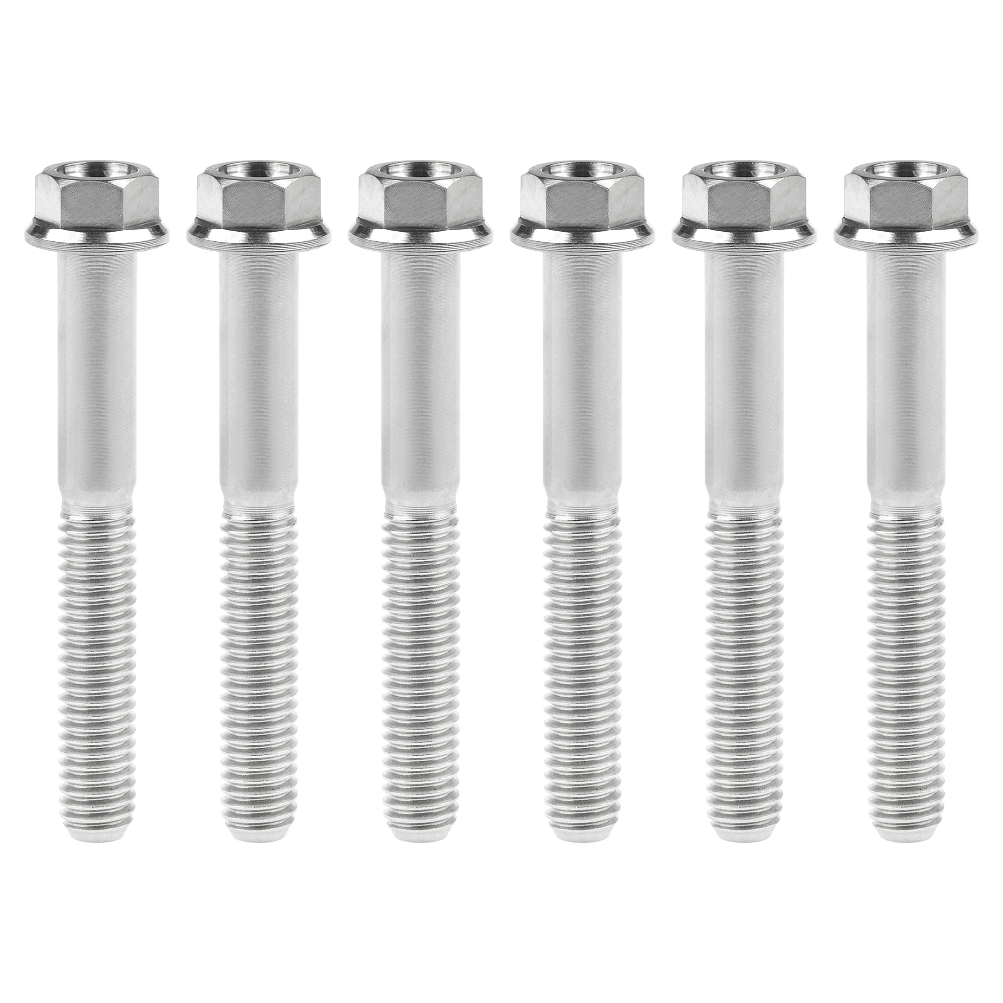 Wanyifa Titanium Screws Flange Head Hexagon Bolts M6x30/35/40/45mm For Bicycle Modification Part Fasteners 6Pcs - Image 20