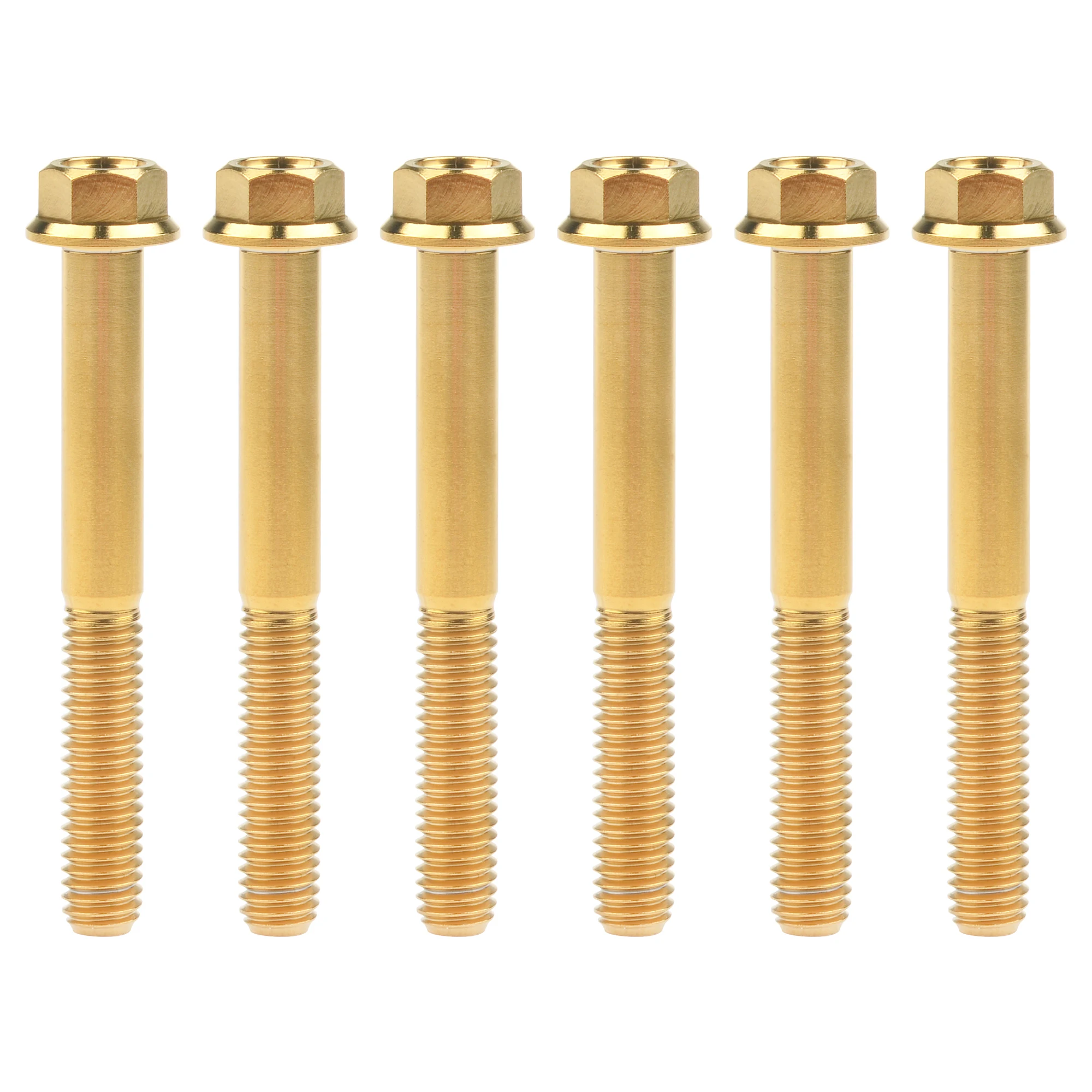 Wanyifa Titanium Screws Flange Head Hexagon Bolts M6x30/35/40/45mm For Bicycle Modification Part Fasteners 6Pcs - Image 21