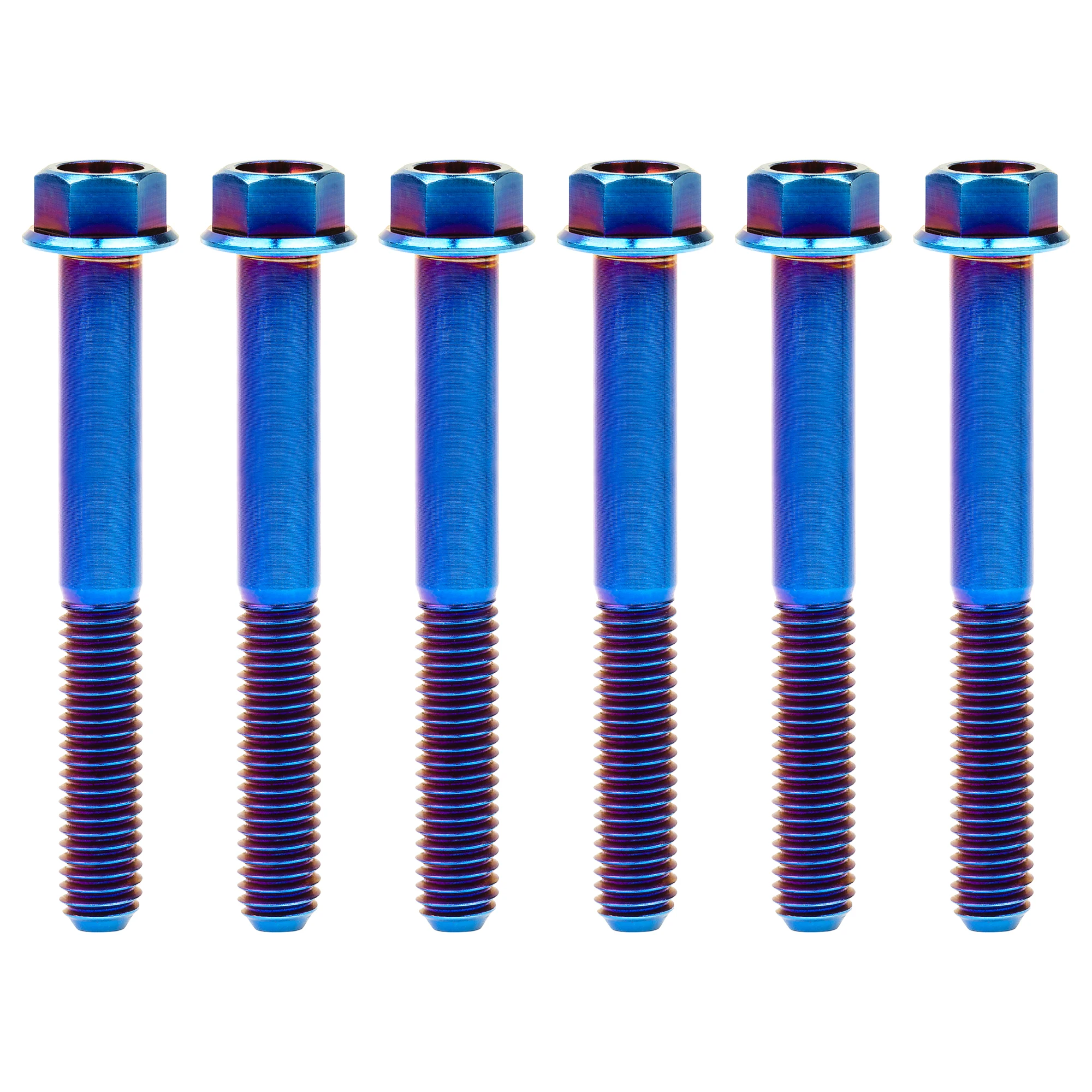 Wanyifa Titanium Screws Flange Head Hexagon Bolts M6x30/35/40/45mm For Bicycle Modification Part Fasteners 6Pcs - Image 13