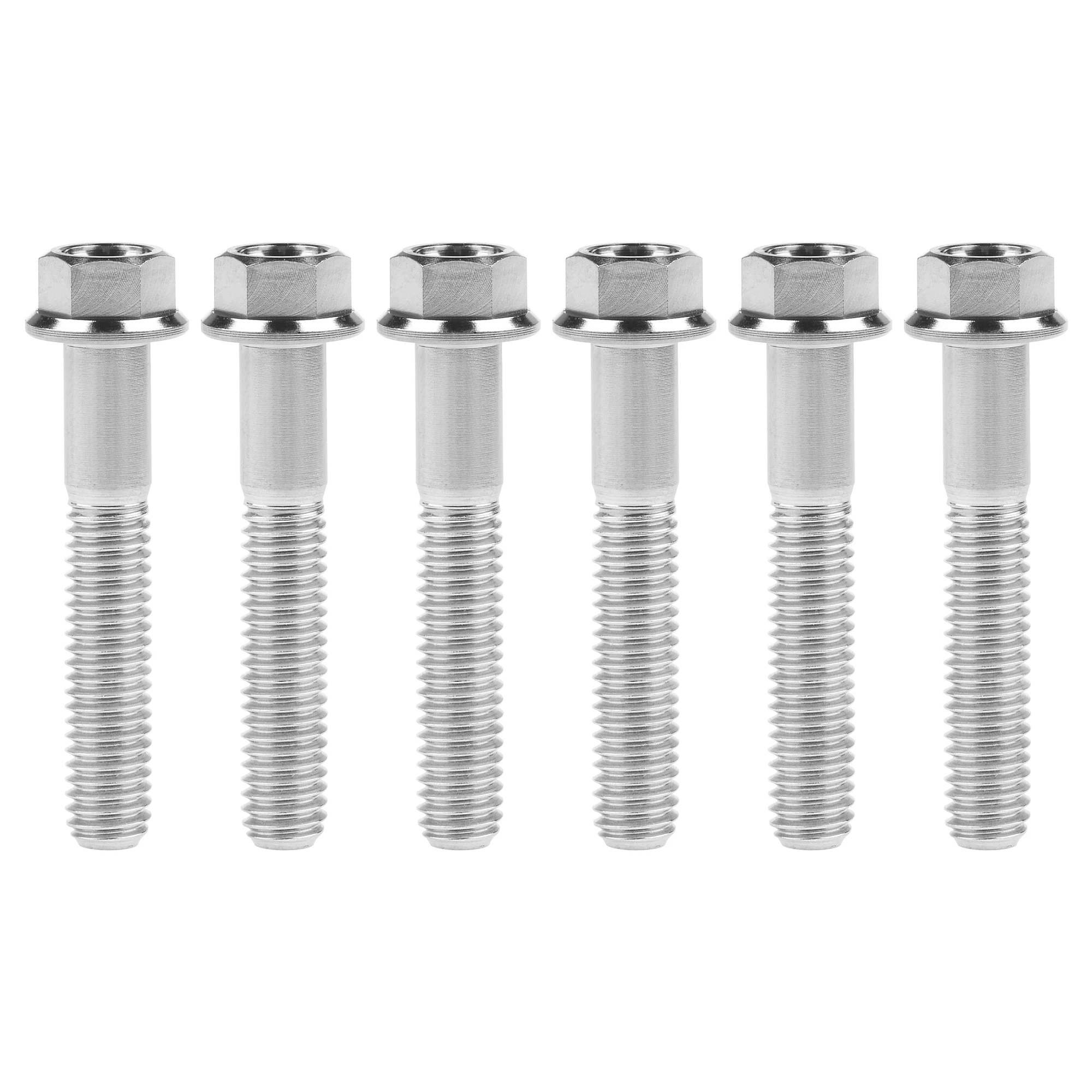 Wanyifa Titanium Screws Flange Head Hexagon Bolts M6x30/35/40/45mm For Bicycle Modification Part Fasteners 6Pcs - Image 14
