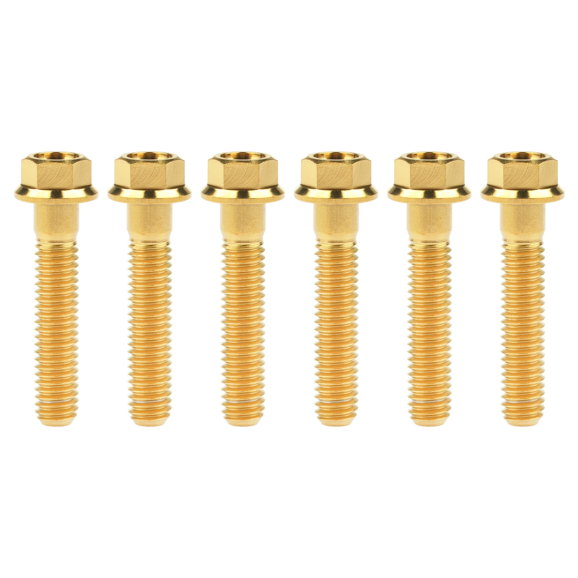 Wanyifa Titanium Screws Flange Head Hexagon Bolts M6x30/35/40/45mm For Bicycle Modification Part Fasteners 6Pcs - Image 10