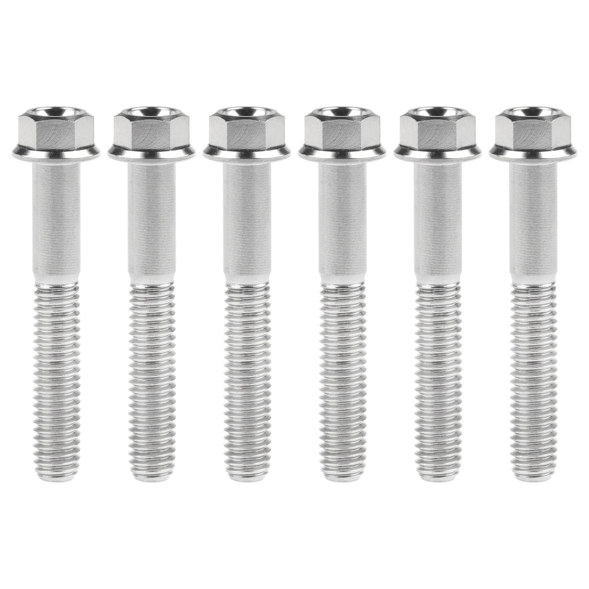 Wanyifa Titanium Screws Flange Head Hexagon Bolts M6x30/35/40/45mm For Bicycle Modification Part Fasteners 6Pcs - Image 19